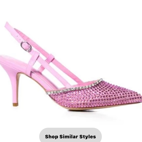 AZALEA WANG ON MY TAB EMBELLISHED SLINGBACK PUMP IN PINK. Spring! Beautiful - Picture 3 of 8